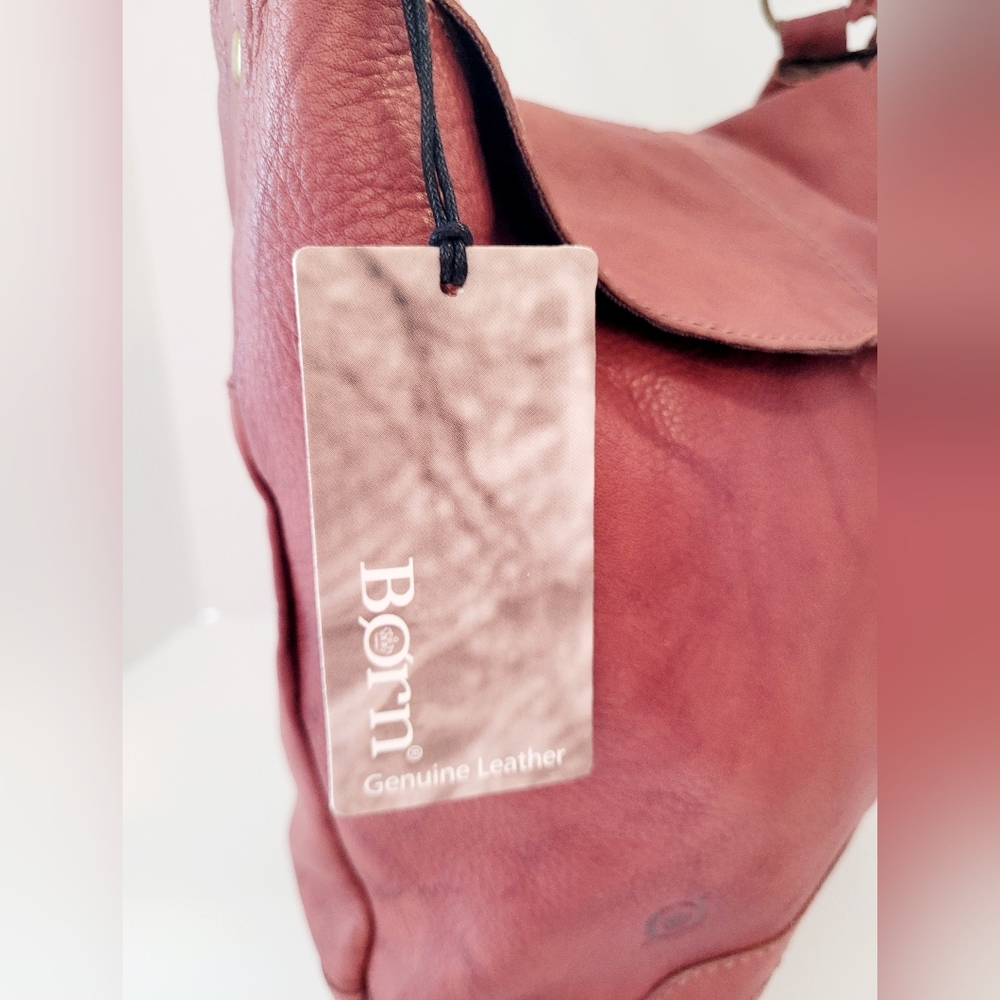 Born Elaina II Antique Flap Hobo Leather - Picture 2 of 8